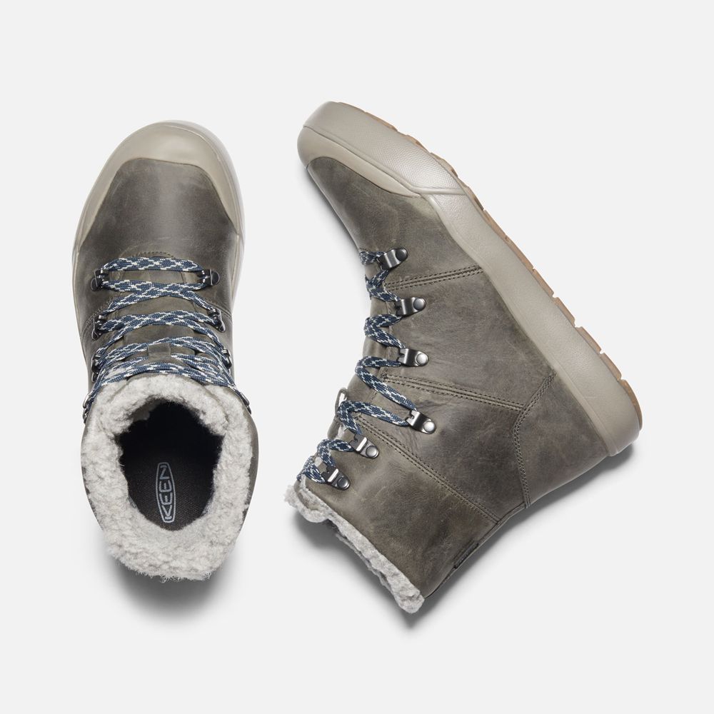 Keen Sneaker Kängor Dam Grå - Elena Hiker Waterproof - 028567YAD